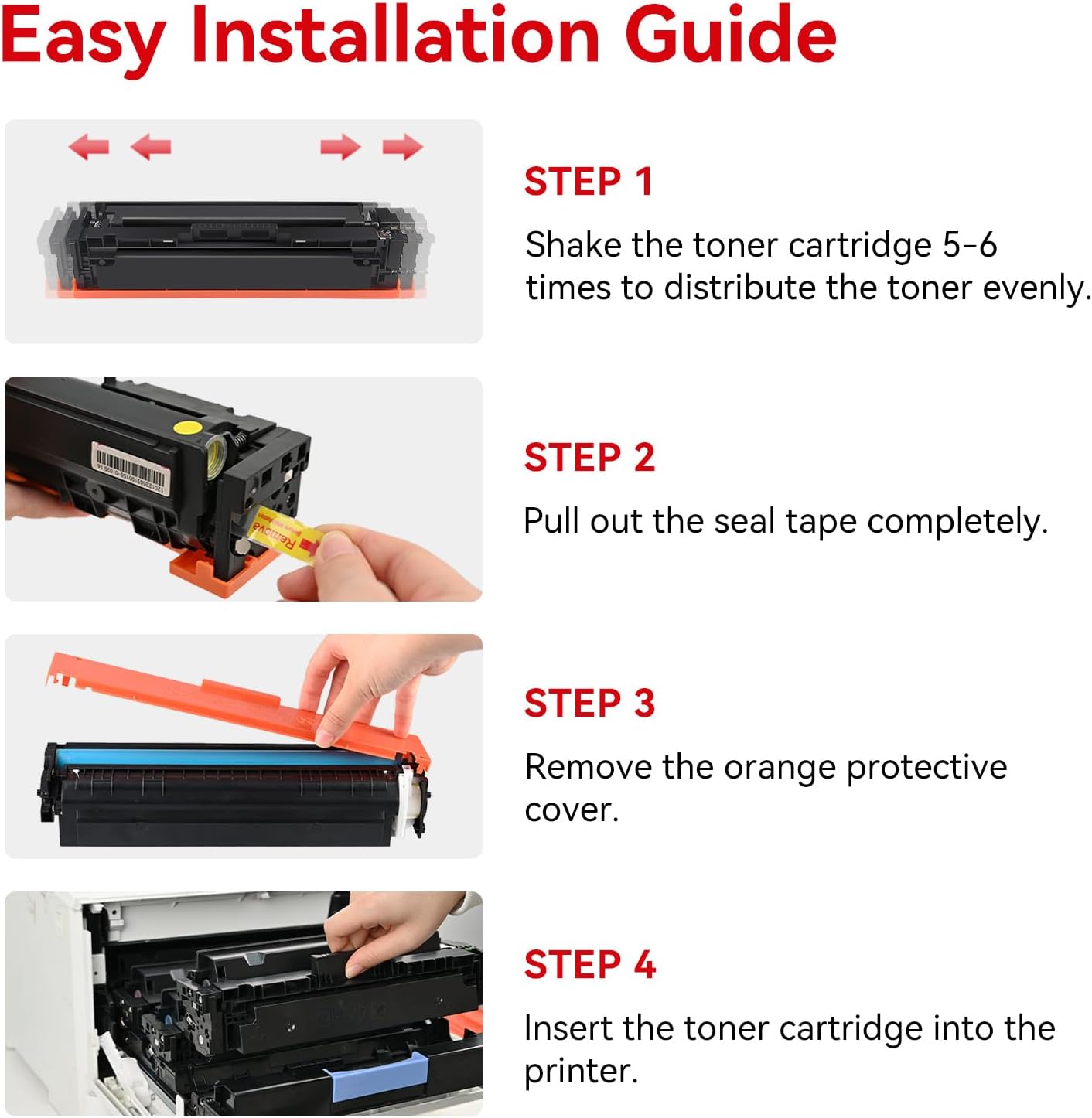MYTONER 054 Remanufactured Toner Cartridge Set Replacement for Canon 054 054H CRG-054 for Color imageCLASS MF644Cdw MF642Cdw LBP622Cdw MF641Cw Printer 4 Pack High Yield Ink (Black Cyan Yellow Magenta)