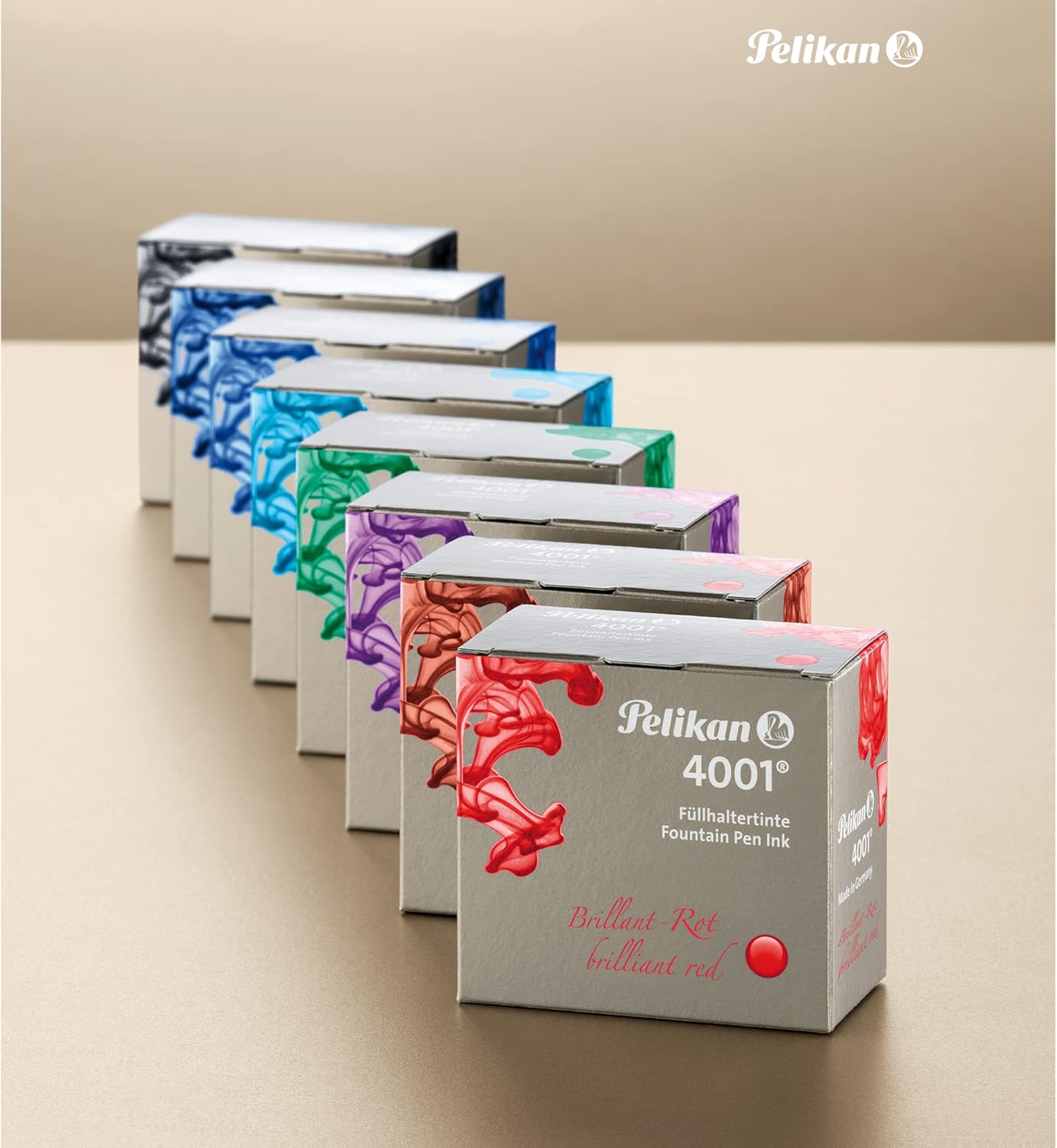 Pelikan 4001 Bottled Ink for Fountain Pens, Dark Green, 30ml, 1 Each (300056)