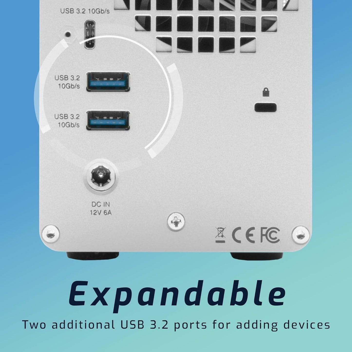 OWC 8TB SSD Mercury Elite Pro Dual USB-C/Thunderbolt 3 External Raid Storage Enclosure with 3Port HUB for Mac and PC