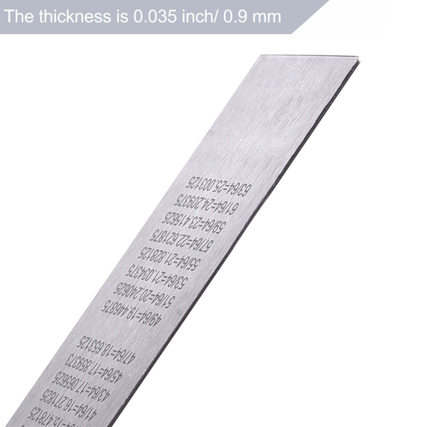 Eboot Stainless 2 Pack Steel Ruler 6 Inch and 12 Inch Metal Rule Kit with Conversion Table