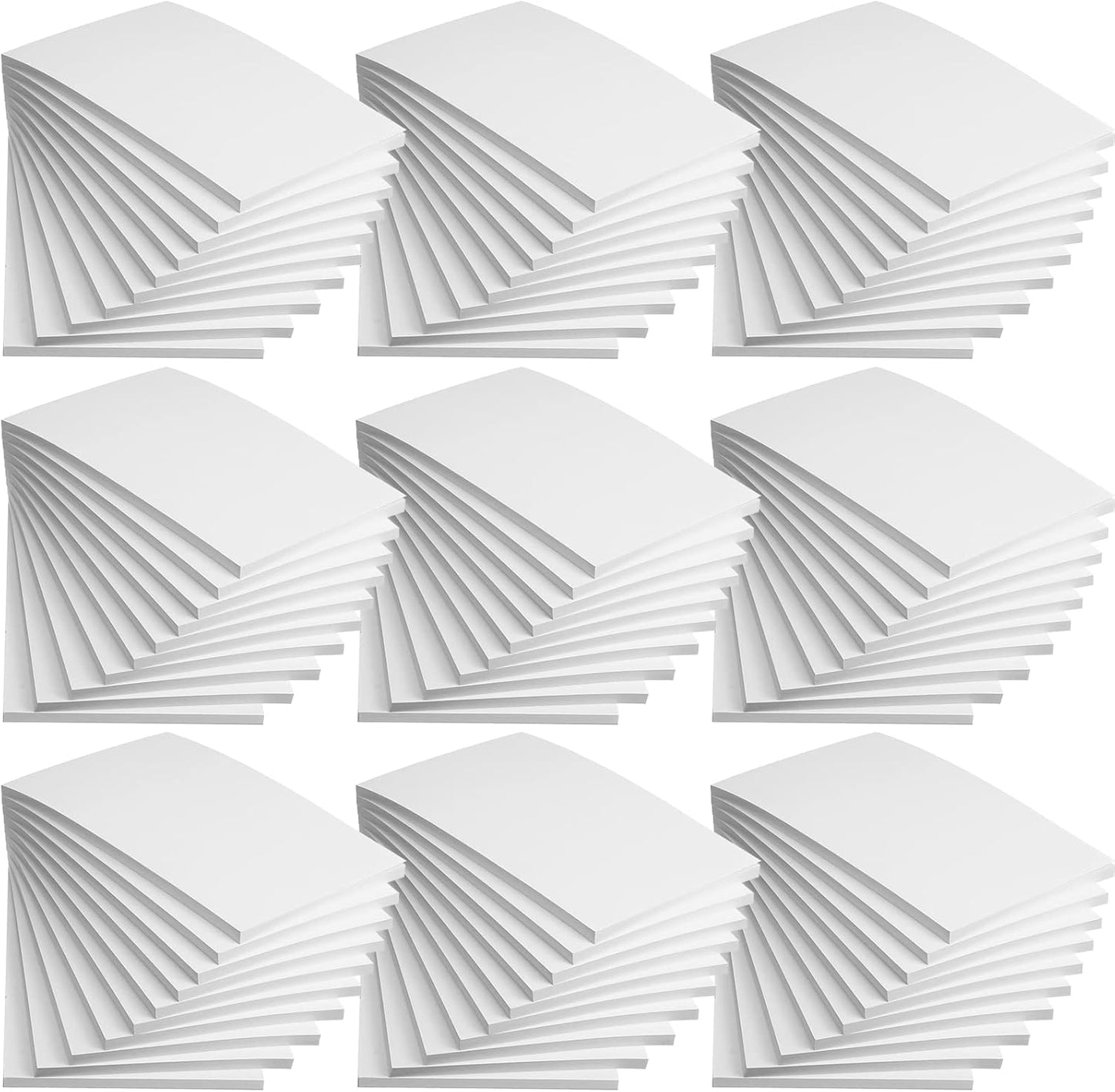 Fainne 3 x 5 Inch Paper Note Pads White Memo Pad Blank Writing Memo Scratch Paper for Waitress Waiter Book to Do Grocery List Small Notebook Restaurant Checkbook, White(60 Pack)