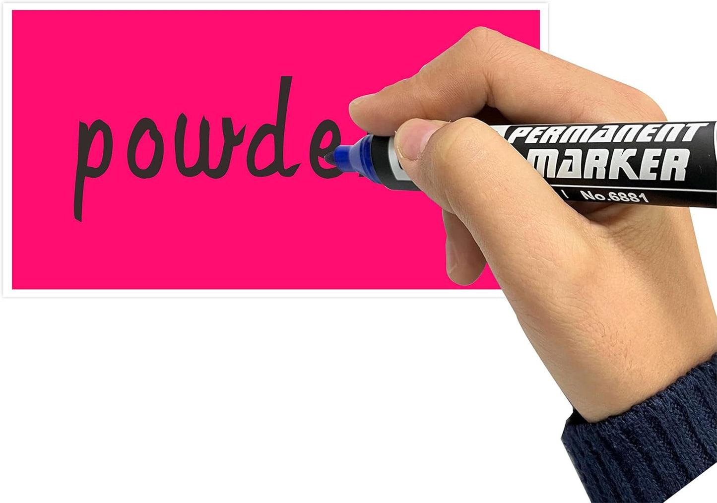 PARLAIM 3 X 5 Inch Rectangle Adhesive Color Coding Stickers,Square Colorful Inventory Stickers -250 Per Dispenser Box (Fluorescent Pink)