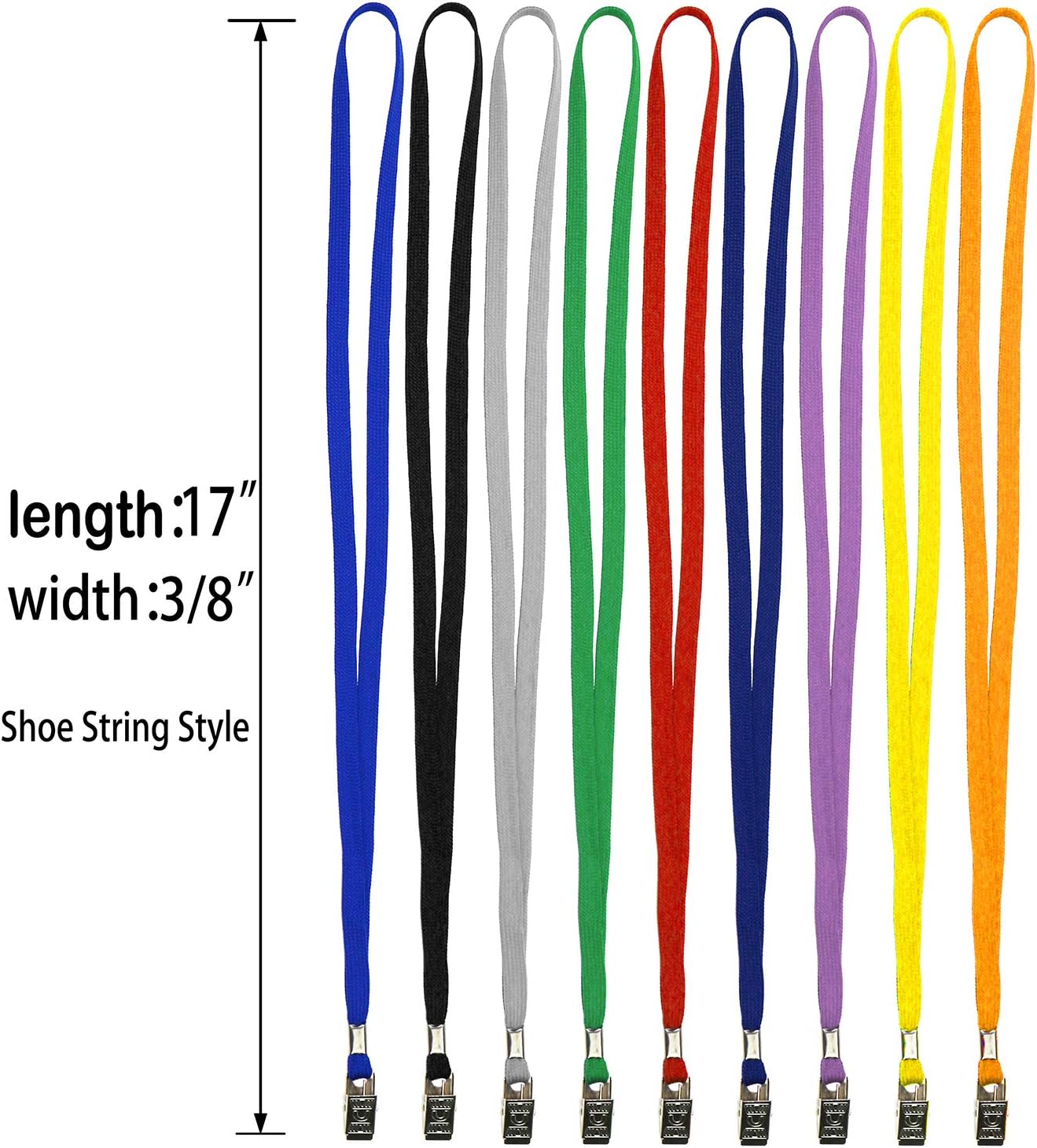 Ollain Badge Lanyards Neck Bulk Cruise Lanyards Lanyard with Clip for ID Card Name Tags Badge Holders (Red, 50 Pack)