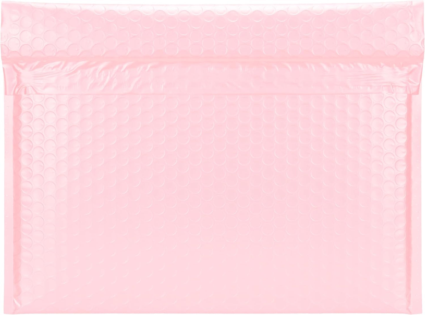 Light Pink Side-Loading Bubble Mailers 13 x 10 Inches,Self-Seal Padded Mailing Envelopes, Pack of 27