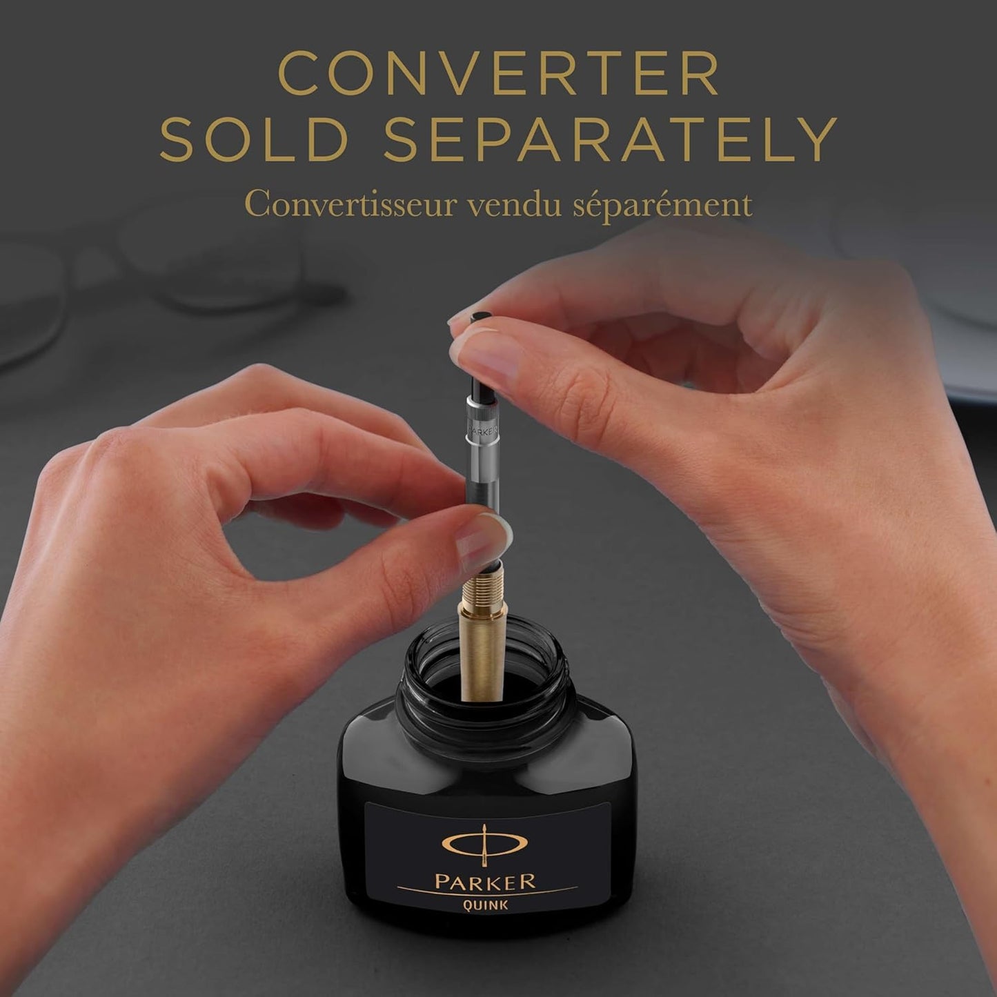 Parker Quink Ink Bottle, Black, 57 ml (1950375)