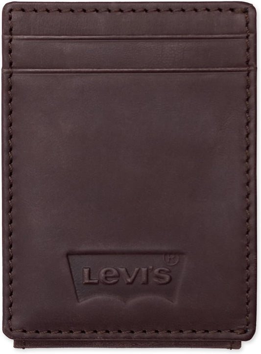 Levi's Men's RFID Slim Everyday Front Pocket Card Case Wallet