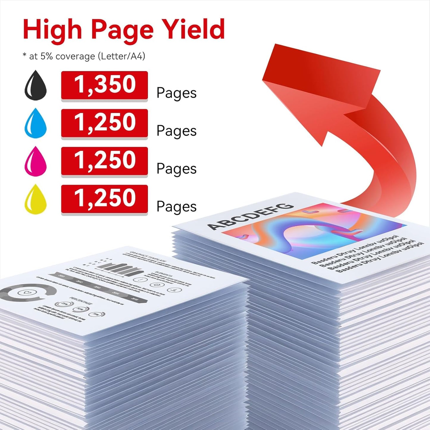 MYTONER 067 067H Toner Cartridge Set Compatible Replacement for Canon 067 067H Toner for Color imageCLASS LBP632Cdw MF656Cdw MF654Cdw MF653Cdw LBP633Cdw Printer 4 Pack 067 High Yield Ink