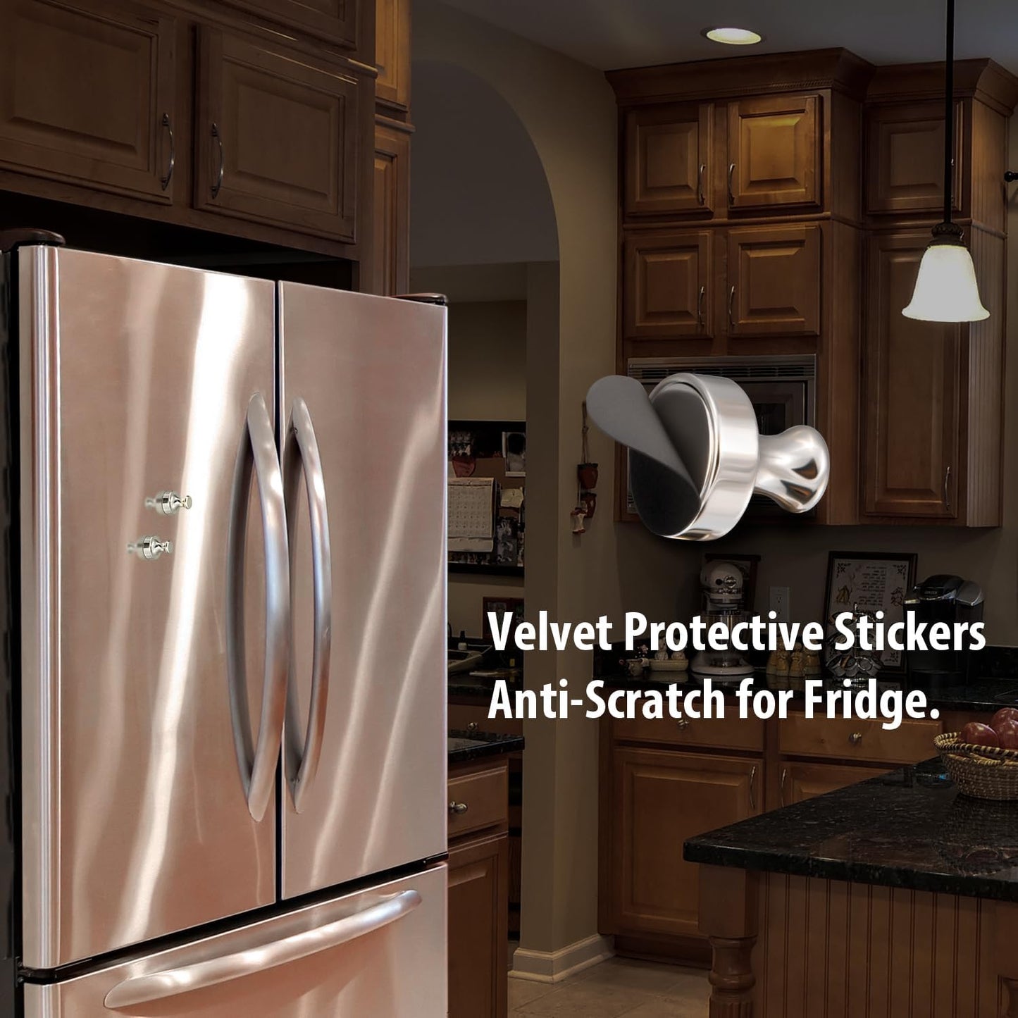 Heavy Duty Magnetic Push Pins - Refrigerator & Whiteboard Magnets, Pack of 4