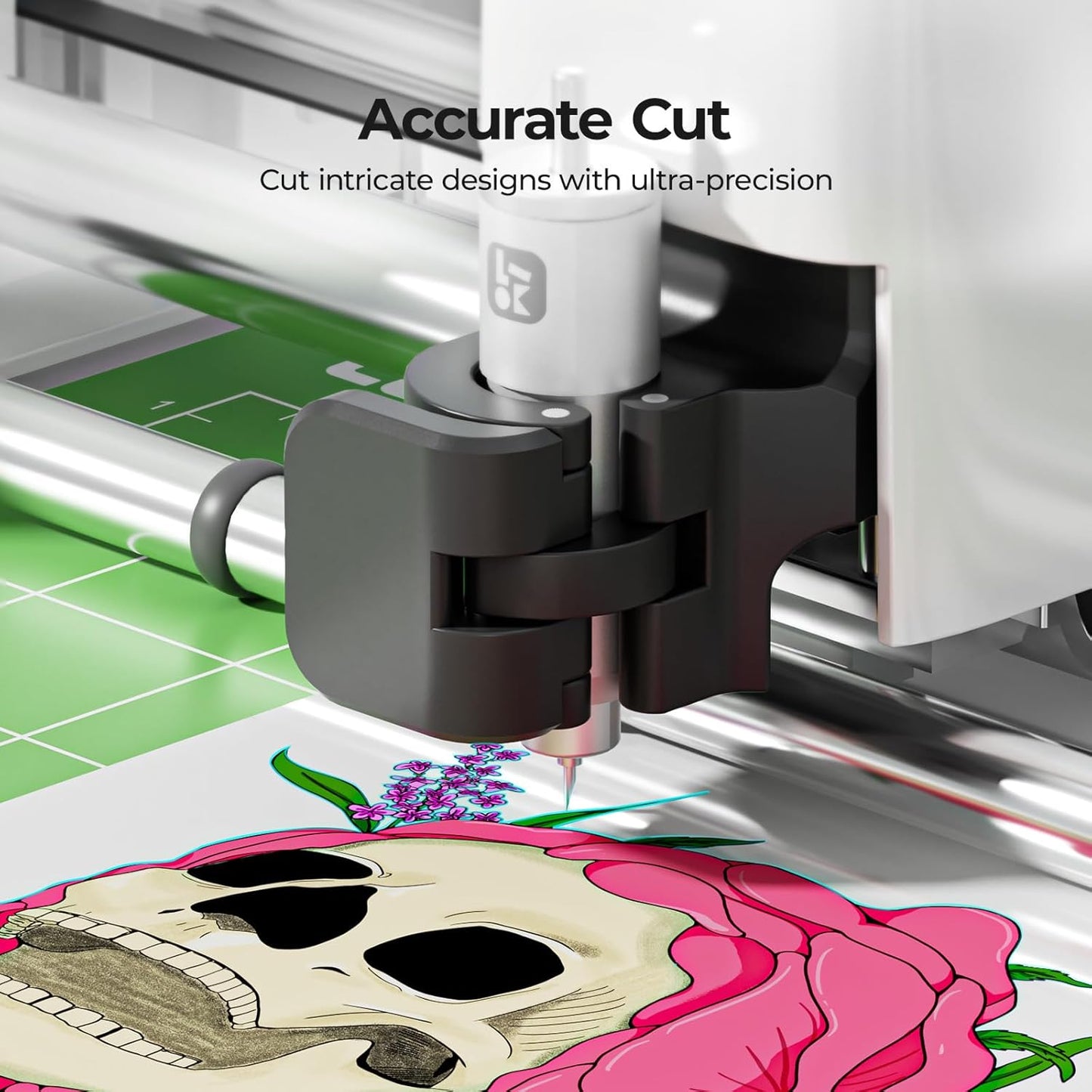 LOKLiK Cutting Machine 2 by HTVRONT - 5 in 1 Vinyl Cutter Machine with 5X Cutting Force, Cuts 100+ Materials, AI Painting, 13'' Smart Die Cutting Machine for All Crafts Cards 3D Arts Home Decor