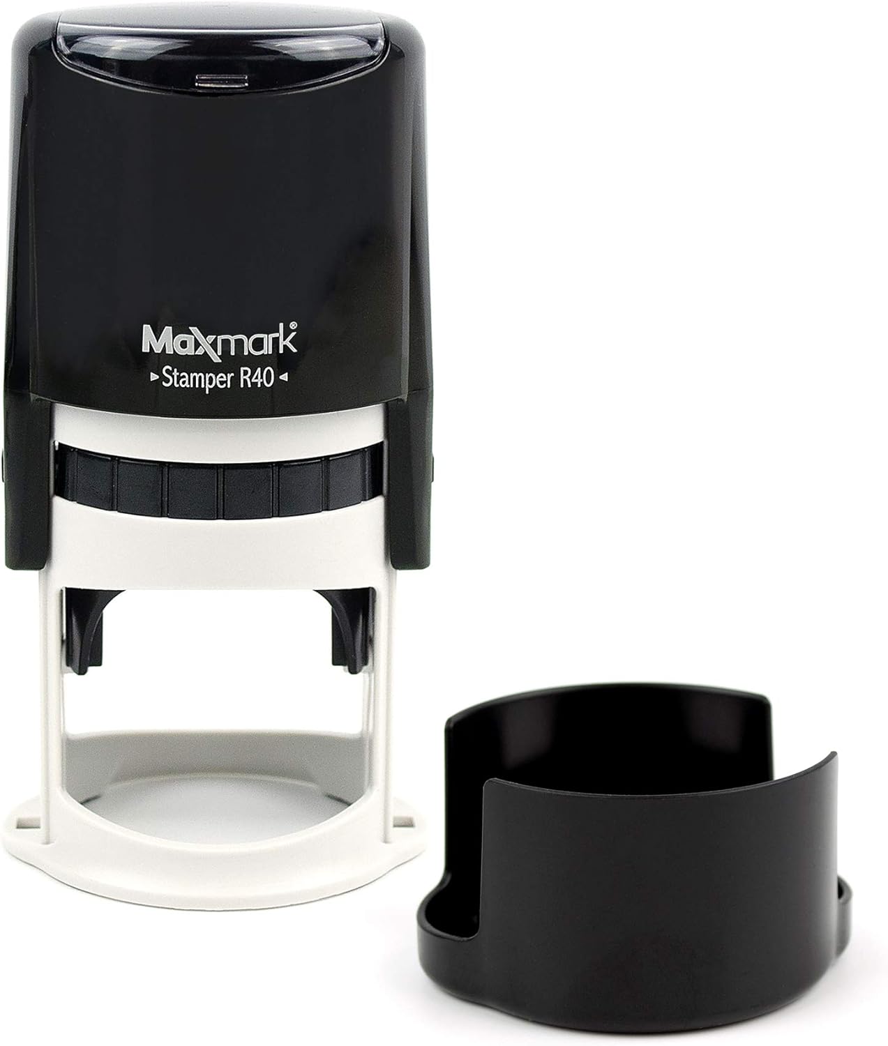 Round Notary Stamp for State of South Dakota- Self Inking Stamp - Top Brand Unit with Bottom Locking Cover for Longer Lasting Stamp - 5 Year Warranty