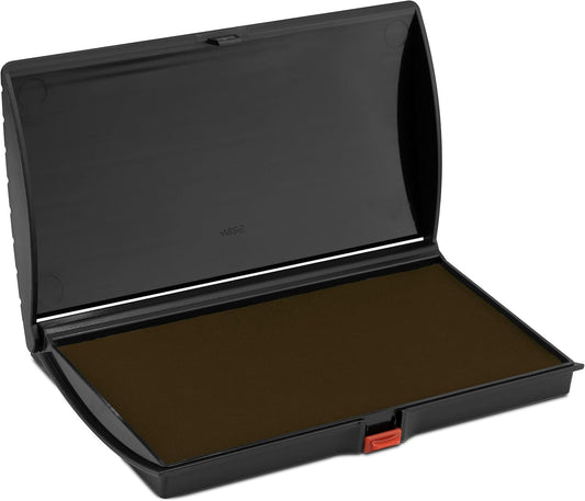 Large Premium Brown Ink Stamp Pad - 3" by 6" - Quality Felt Pad