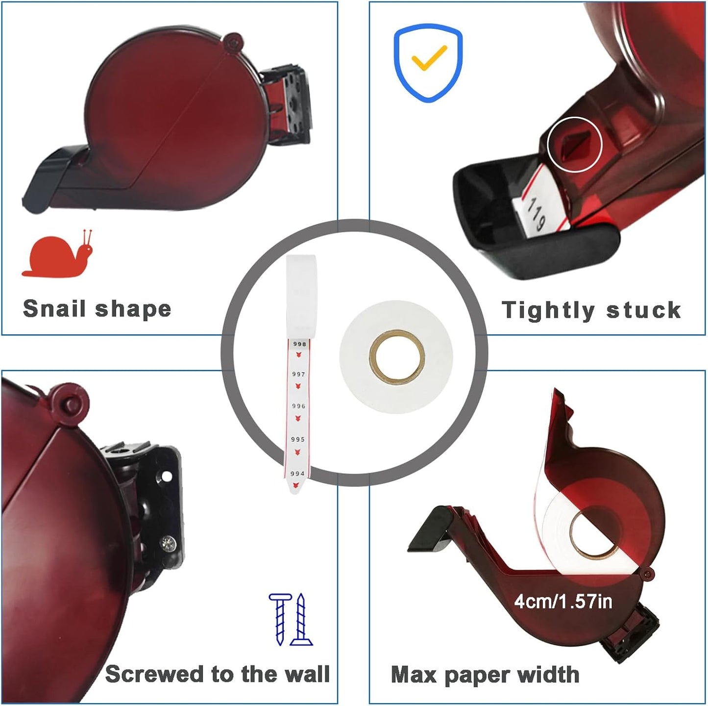 Number Ticket Dispenser Take a Number System with 1 Roll 3 Digit Queue Tickets 2 Groups Number from 000-999 (3 Digit, Purple)