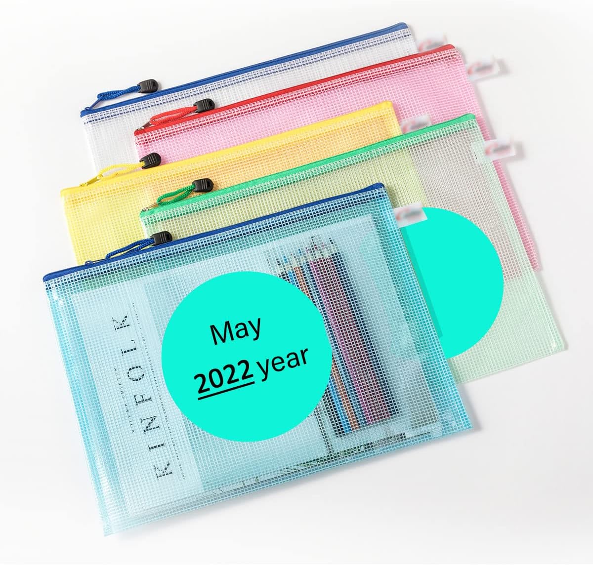 PARLAIM 3 Inch Round Permanent Adhesive Color Cod Dot Stickers,500 PCS Dispenser Box Roll dots Label Inventory Circle Stickers Aqua