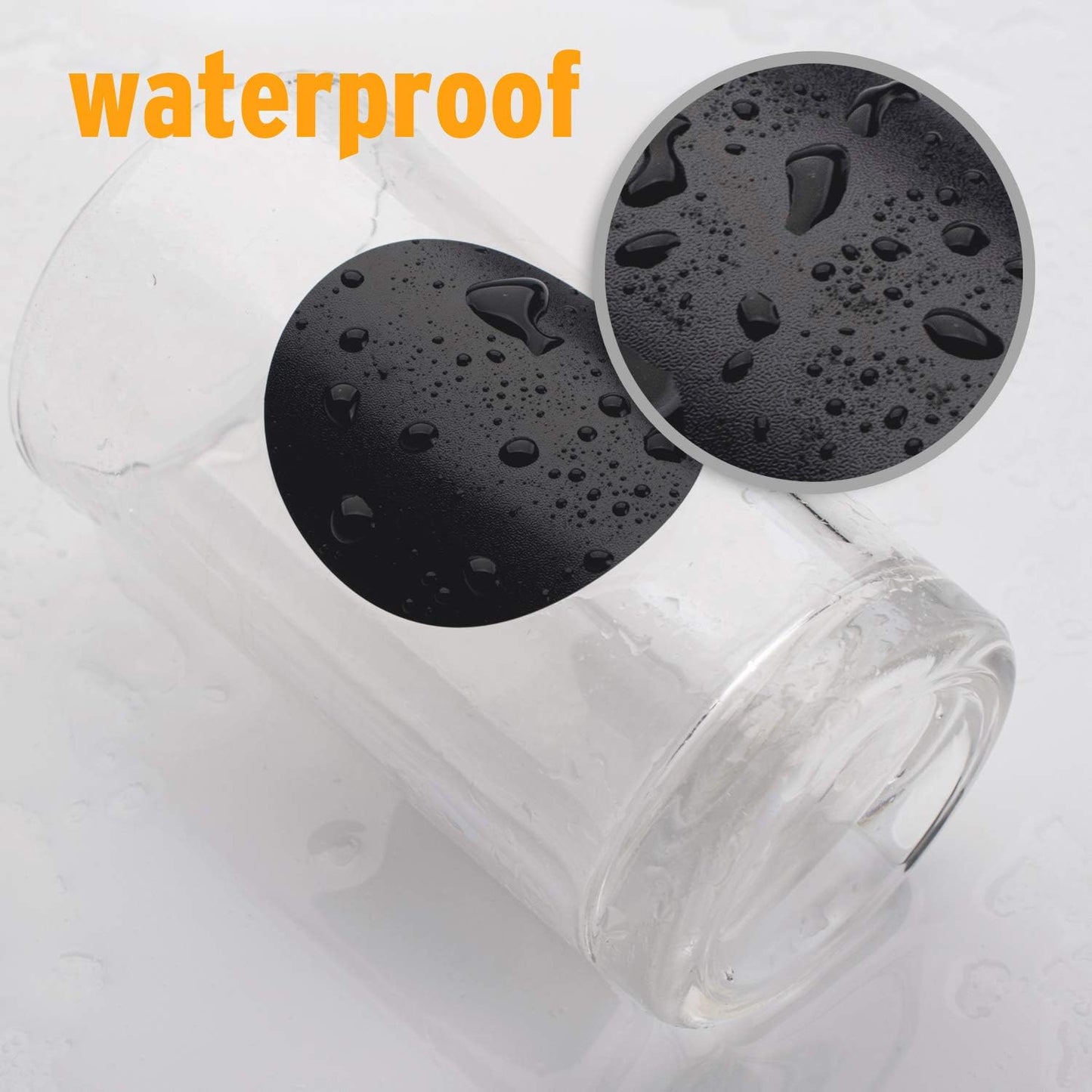 ONUPGO Chalkboard Labels-180pcs Waterproof Reusable Blackboard Stickers with 1 Liquid Chalk Marker for Mason Jars, Parties Decoration, Craft Rooms, Weddings, Storage, Organize Your Home & Kitchen