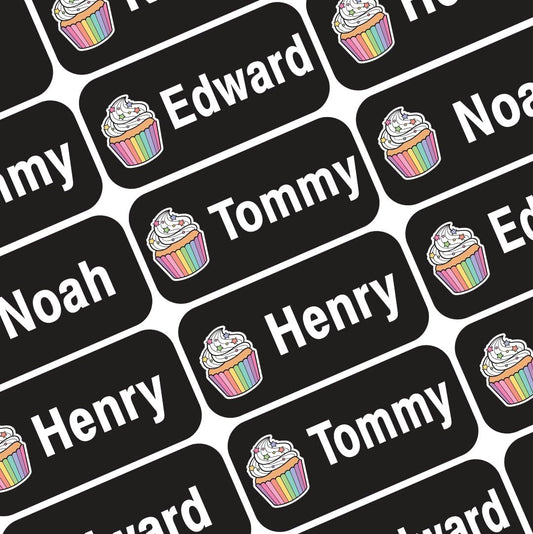 Personalized Waterproof Name Labels Press and Stick Custom Name Stick on Clothing Labels. Customized Up to 3 Lines Great for Camp & Daycare