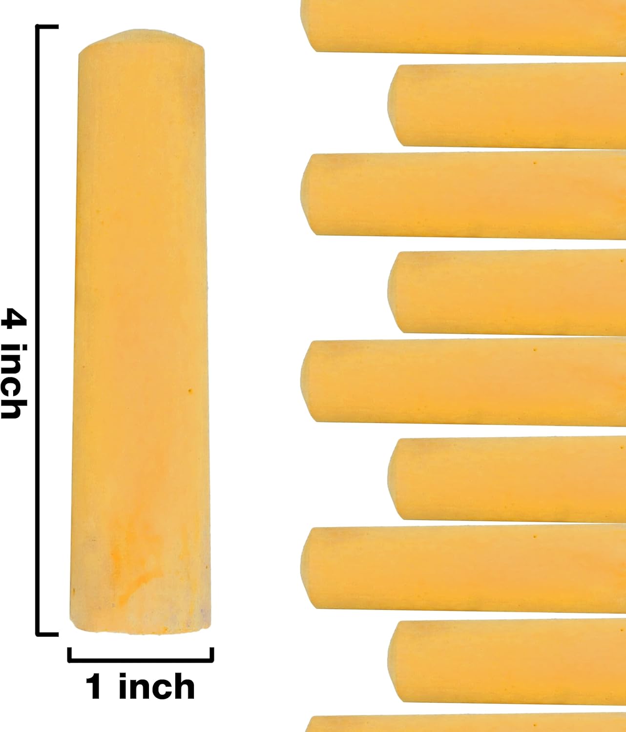 Kid Made Modern 60 Count Pack of Sidewalk Chalk – Yellow