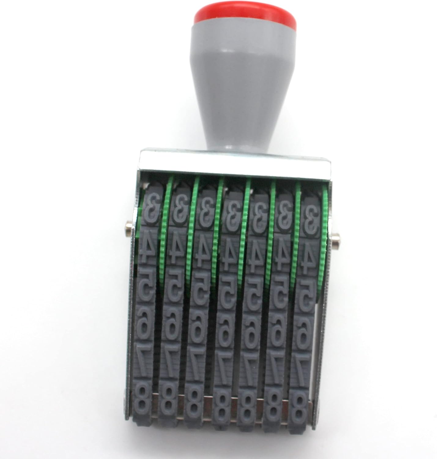 Number Stamps,7 Digit Business Stamps,Number Roller Stamp Personalized Symbol Rolling Wheel Stamp Multi-Function DIY Rubber Scrapbooking Roller Stationery Office