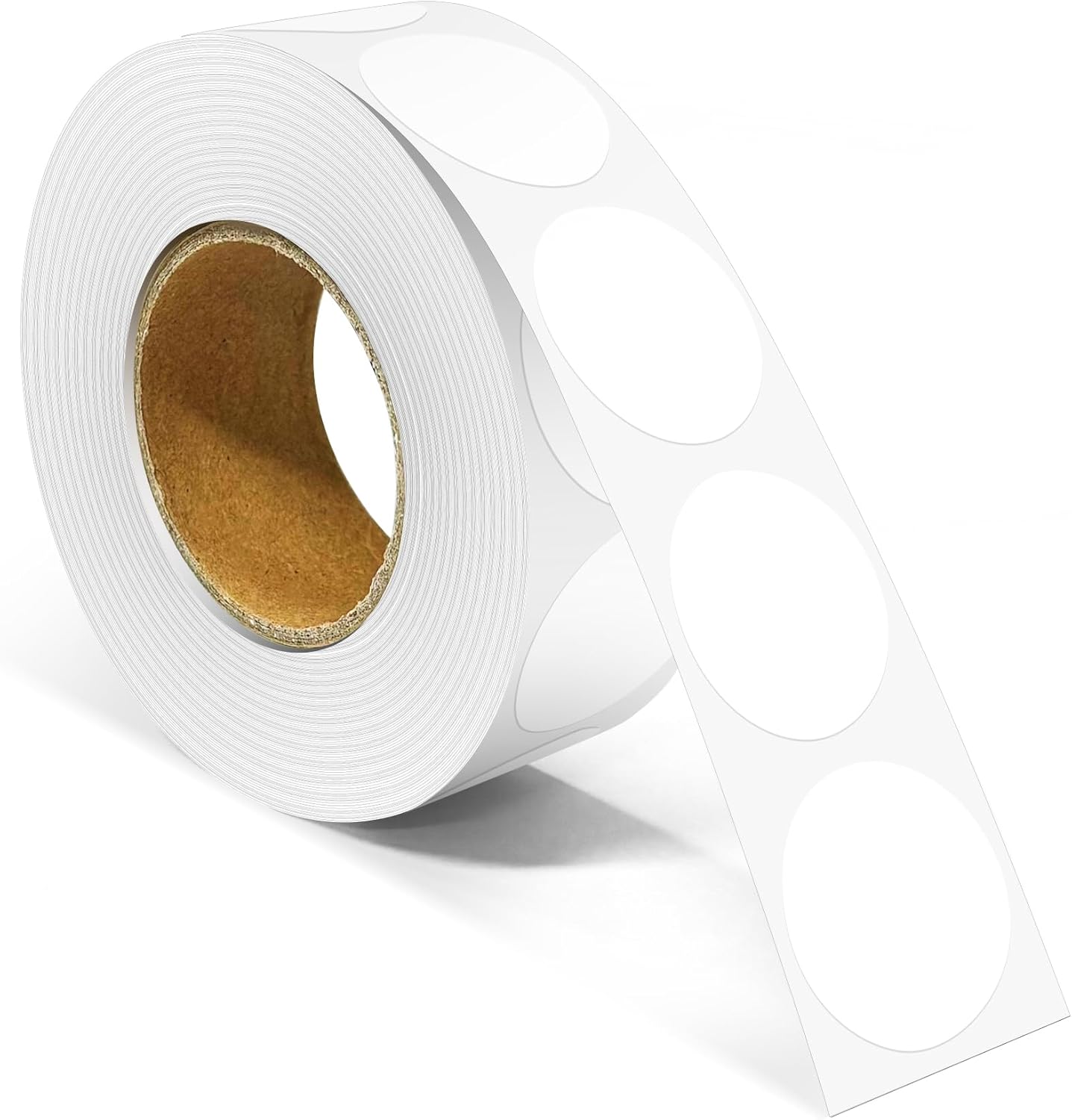 1 Inch Round Color Coding Labels, 1000 PCS Per Roll White Color Coded Dot Stickers, Round Color Dot Labels for Organizing, Filing, and Storage