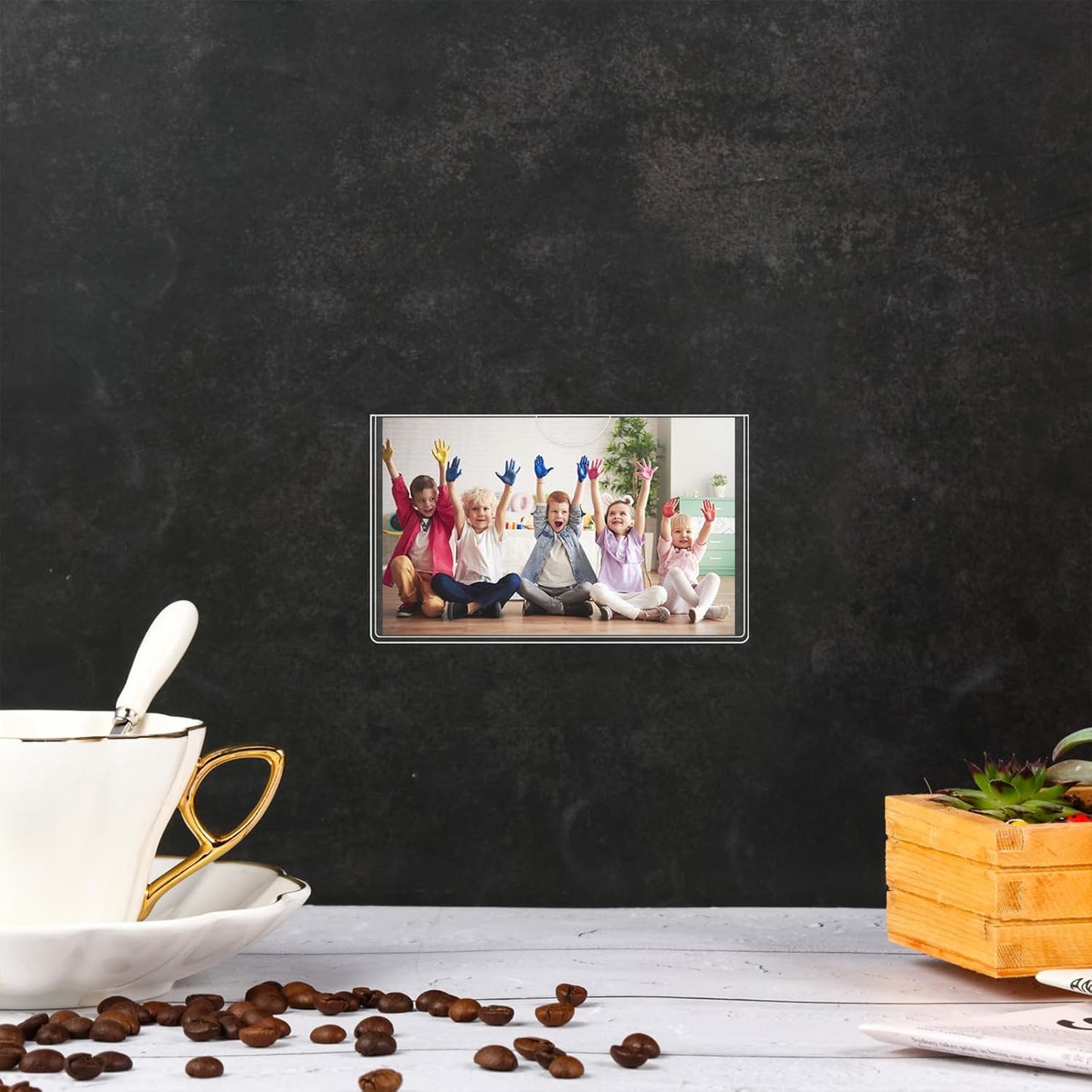 30 Pack Self-Adhesive Index Card Pockets with Top Open for Loading - Ideal Index Card Holder for Organizing and Protecting - Crystal Clear Plastic(3.7 x 2.3 Inches)