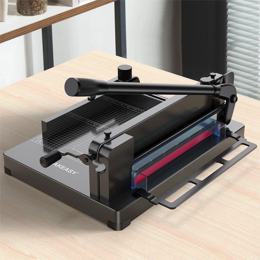 Paper Cutter 12 Inch, Heavy Duty Paper Cutter for A4 Paper, Guillotine Paper Cutter 400 Sheet Capacity, Solid Steel Construction