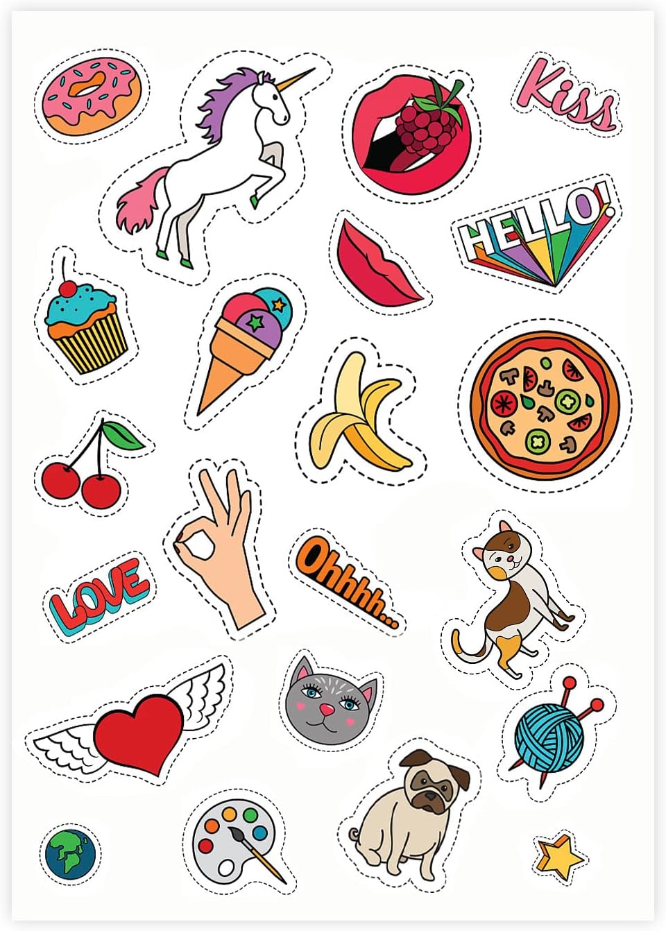 8.5" x 11" Full Sheet Label Sticker Paper for Laser & Inkjet Printers[200 Sheets,200 Labels]