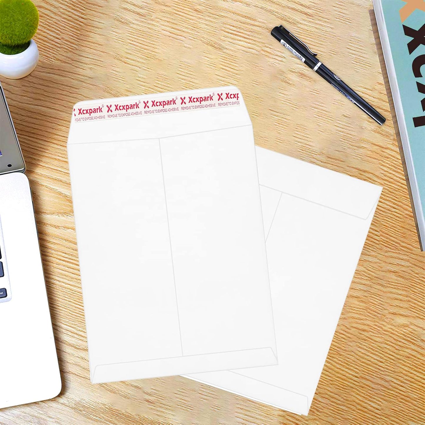 250 PCS 6x9 inches Security Catalog Envelopes Printable Self Seal Envelopes, Anti Tear White Kraft Envelopes for Invitation Cards, Pictures, Photos, Documents