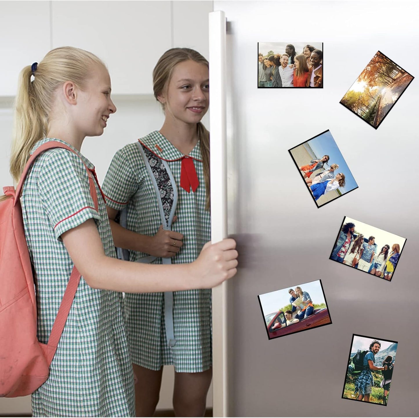 Bulk Magnetic Picture Frame 5X7 for Refrigerator-50 Pack,Black Photo Magnets Sleeves for Teachers