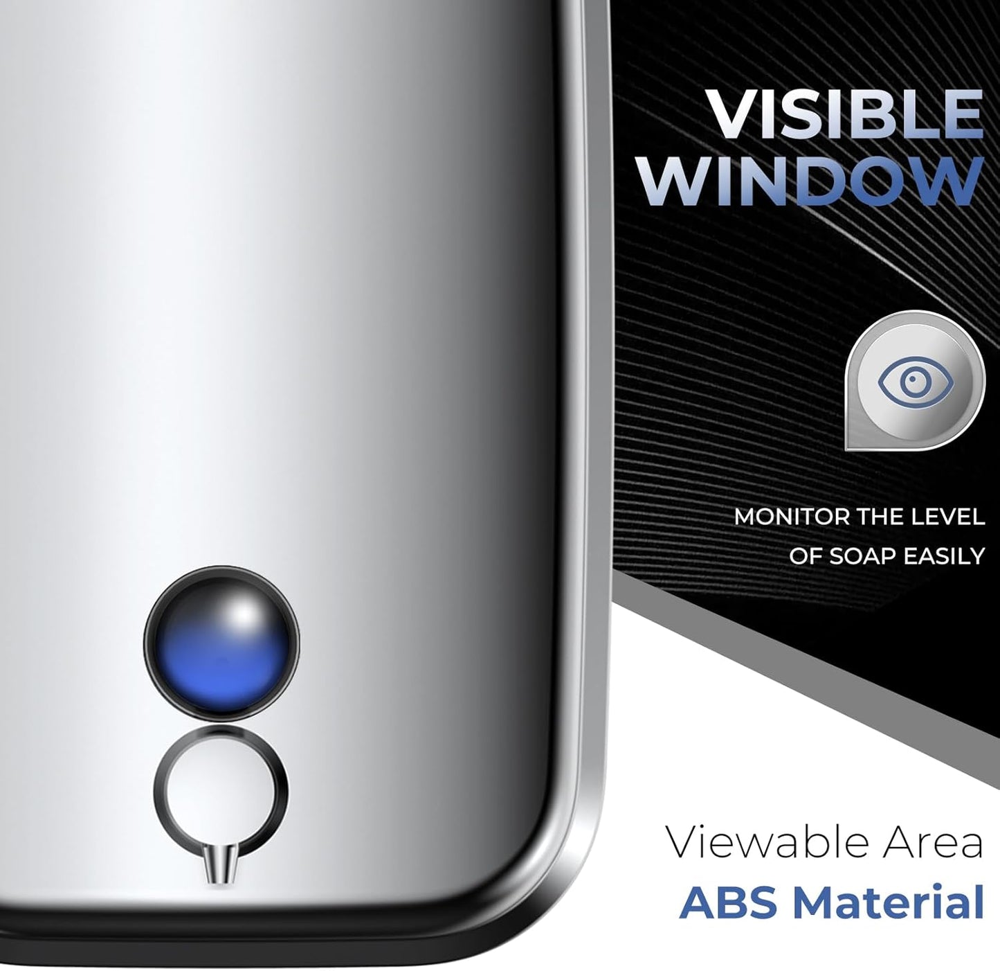 Commercial Soap Dispenser Wall Mount Stainless Steel Soap Dispensers Liquid Manual Anti-Leak Pump Hand Soap Dispenser for Bathroom Kitchen Silver (17 fl.oz./500ml)