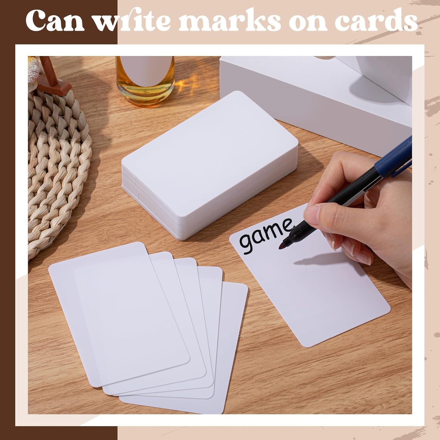 Zomiboo 50 Pcs Tall Trading Card Dividers White 2.7 x 4.2 Inch Plastic Card Dividers for Storage Boxes Games Sports Baseball