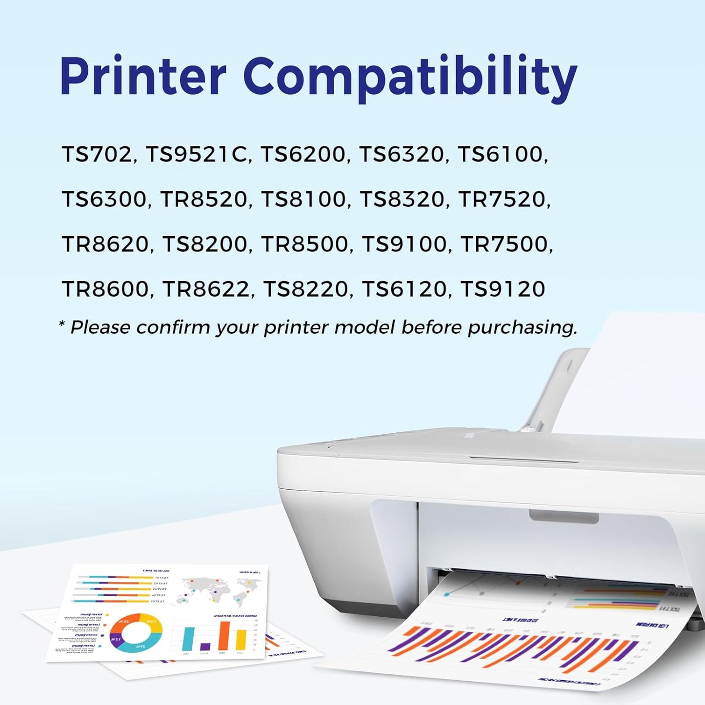 TOKYOINK Compatible Ink Cartridge Replacement for Canon PGI-280XXL CLI-281XXL PGI 280 XXL CLI 281 XXL to use with PIXMA TS8320 TS8220 TS8120 (PGBK, Black, Photo Blue, Cyan, Magenta, Yellow) 6 Pack