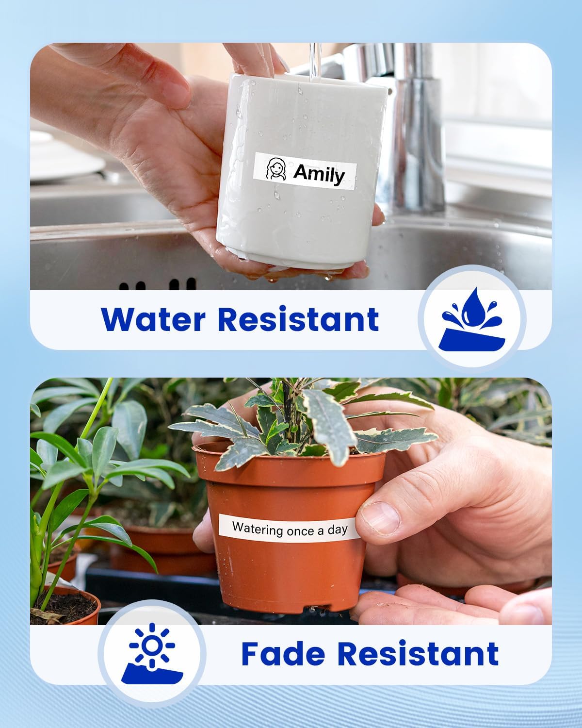 Anycolor LK-4WBN Replace for Epson Label Maker Tape LC-4WBN SS12KW 12mm 0.47" Label Tape Refill Used for Epson LabelWorks LW300 LW400 LW600P LW700, Black on White, 1/2" x 26', 8-Pack