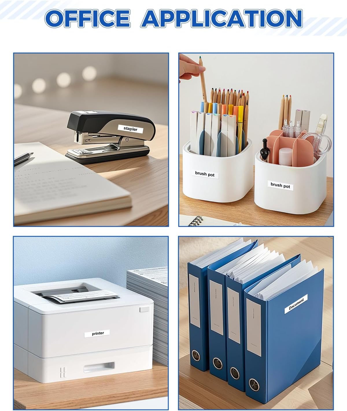 Tze121 9mm 0.35" Laminated Clear Tape Compatible for Brother 9mm Label Tape Tze-121 Tz-121 P Touch Tz Tze 9mm 3/8" Black on Clear Label for PTH110 PTD210 PT-D220 PTD400 PT-D610BT, 4-Pack