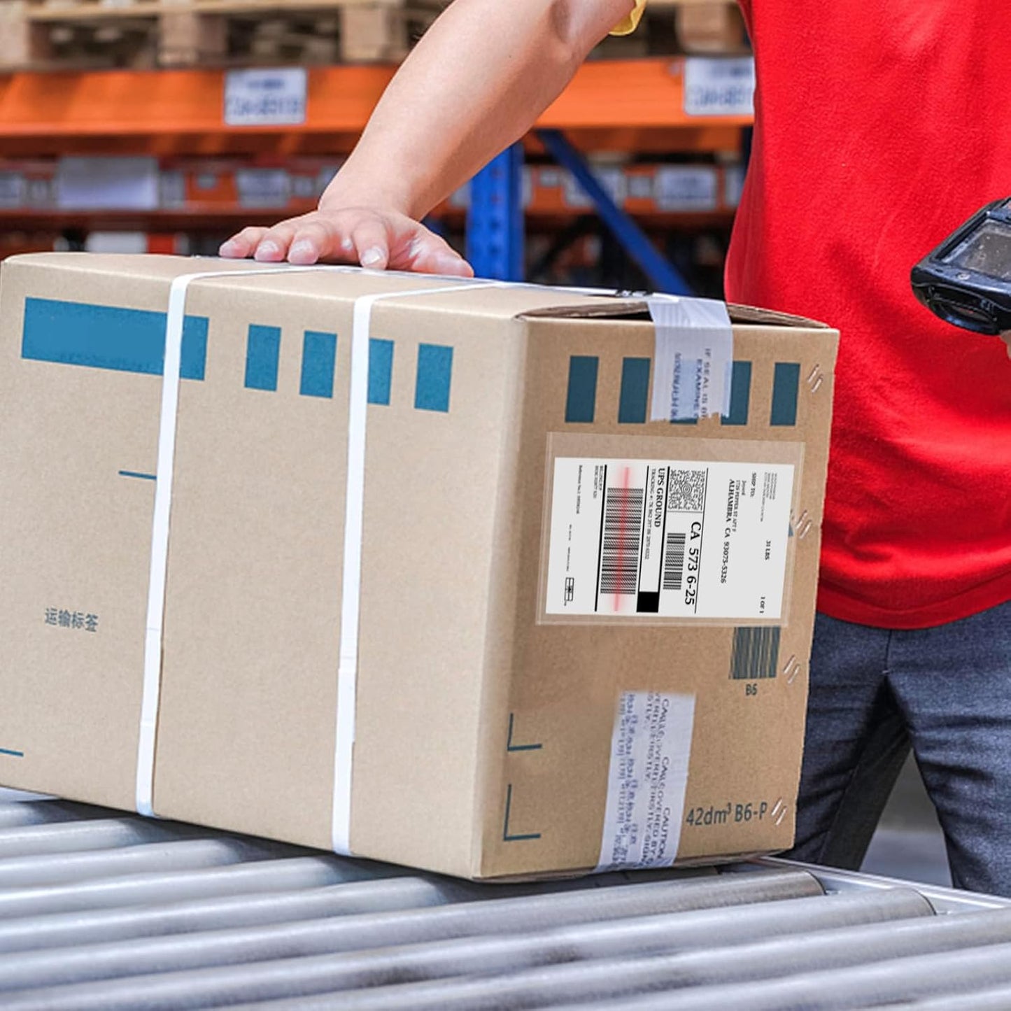 6''x9'' Clear Packing List Envelopes, Top Loading Shipping Label Envelopes Pouches, Adhesive Shipping Label Sleeves/Mailing Pouches for Shipping (50pcs)