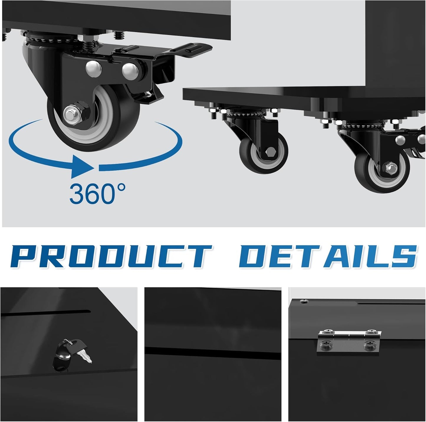 MOOFI Acrylic Suggestion Box with Lock and Key for Office, Home, Event Donation with Stand for Charity Church Collection Offering/Raffle Ballot Box with Sign Holder Display Stand (WithSignHolder)