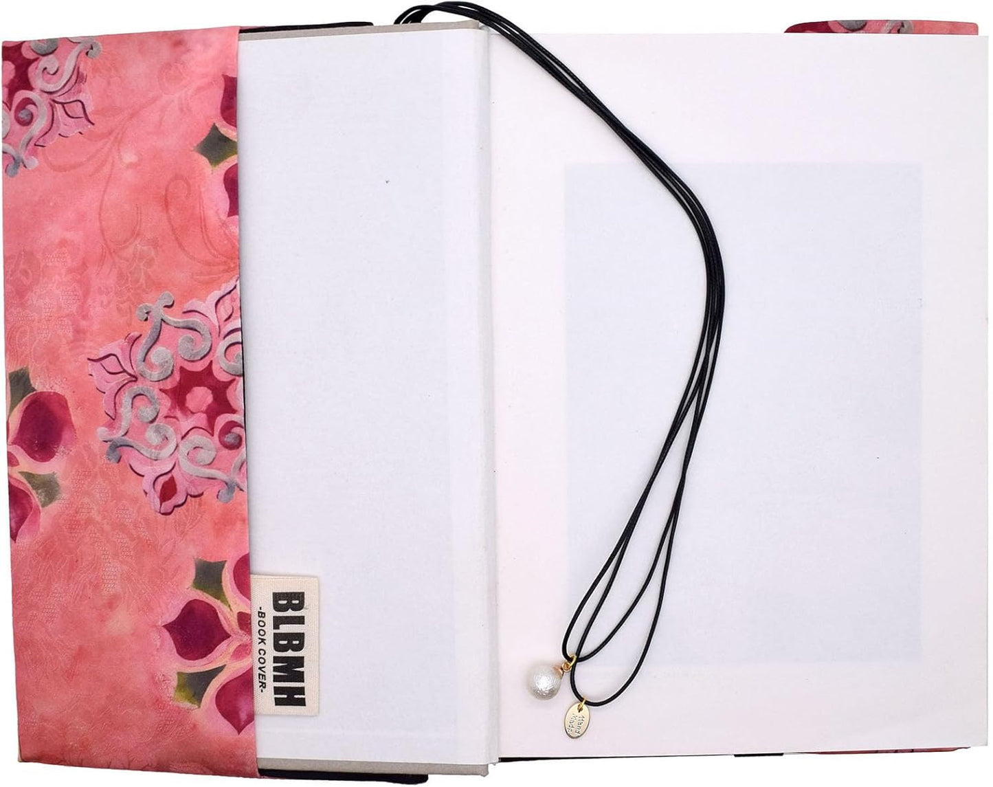 BLBMH Flower Book Covers for Paperbacks Handmade Bookcover Fit for 5.5x8.5 inch Adjustable Fabric Softcover Protector for Women Book Lovers Gifts - XC Pink 8.5in