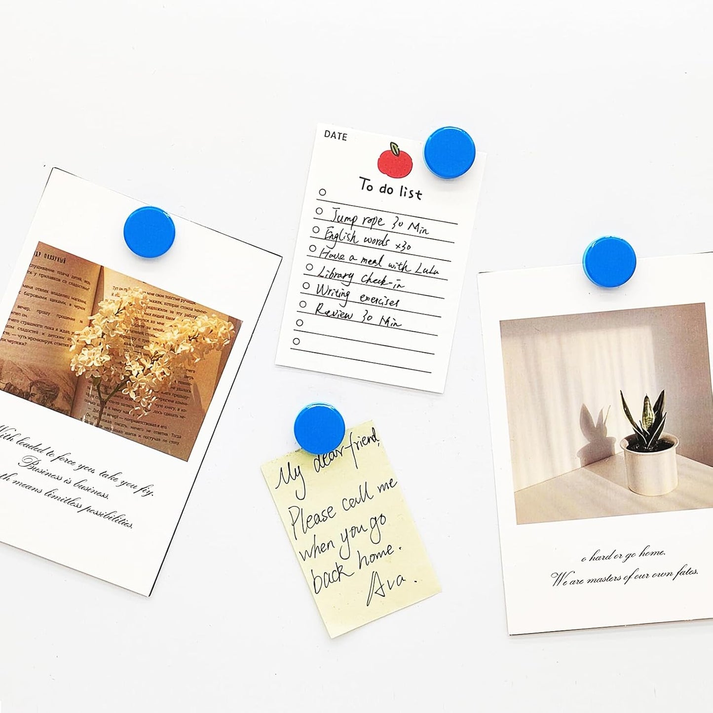 ZDZBLX Fridge Magnets Refrigerator Magnets, 40 Pcs Magnet Strong Magnets Small Magnets for Whiteboard, Heavy Duty Magnets Mini Magnets Cute Magnets Round Magnets for Fridge,Locker,Kitchen,Office, Blue