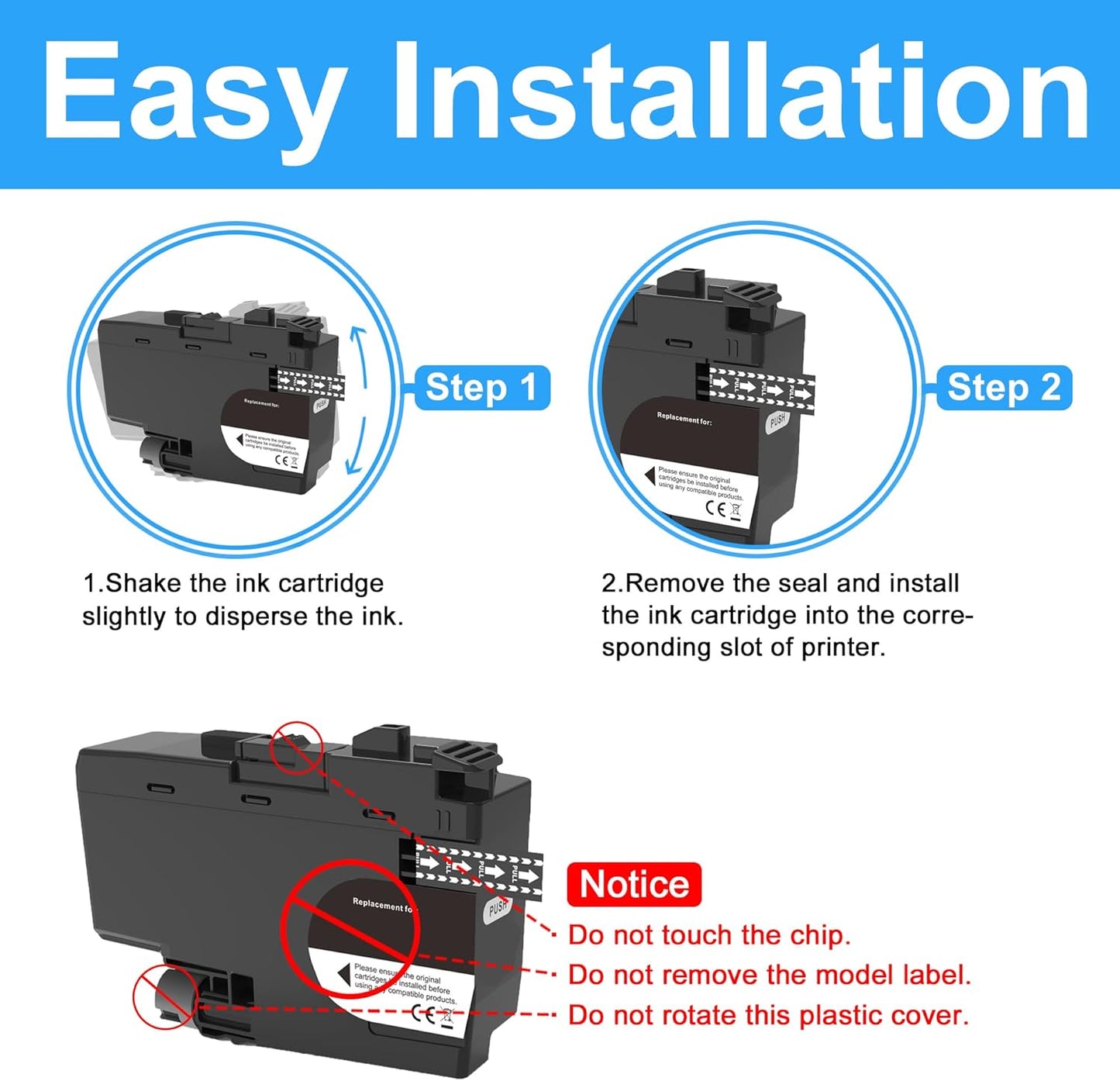 LCL Compatible Ink Cartridge Pigment Replacement for Brother LC3039 XXL LC3039XXL LC3039BK MFC-J5845DW MFC-J5845DW MFC-J5945DW MFC-J6945DW MFC-J6545DW MFC-J6545DW XL (2-Pack Black)