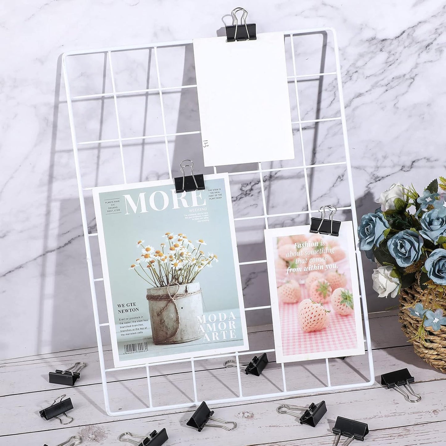 Yexiya 300 Pcs Medium Binder Clips Paper Med Clips Office Supplies Paper Clamps for Teachers Students School Office Business Paperwork Supplies (Black, 1.25 Inch)