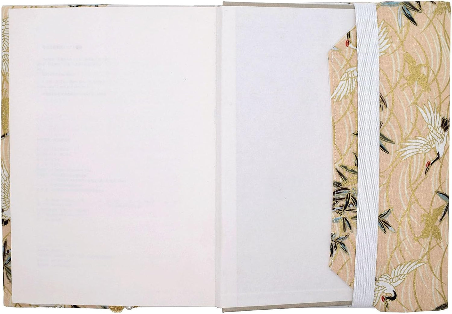 BLBMH Book Covers for Paperbacks Fit for 5.5x8.5 inch Book Bible Adjustable Book Sleeve Cover for Women Over 15 Soft Cloth Protector for Bible Novels - Crane Beige