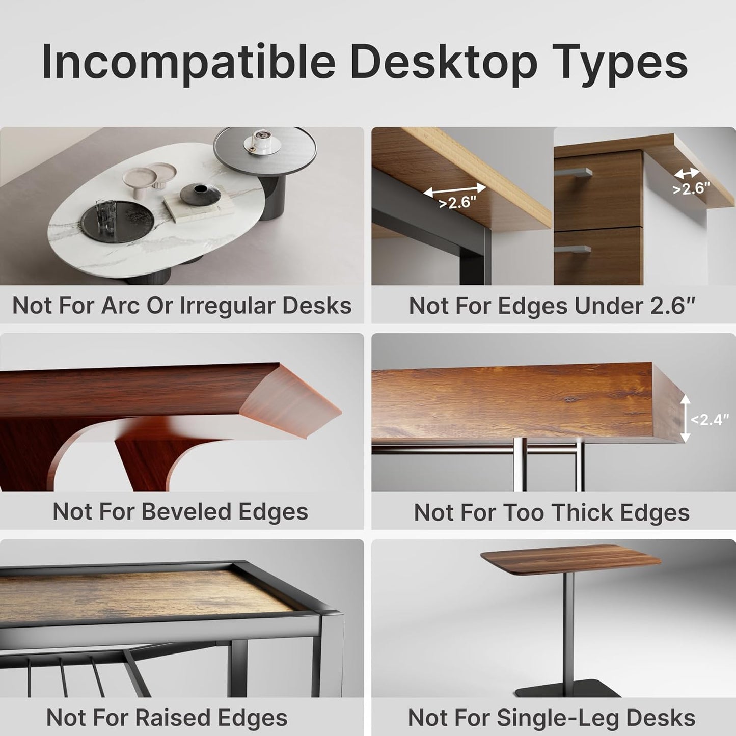 Desk Extender Tray, 24" x 12" Clamp On Desk Shelf, Desk Extension with Storage Drawer, Table Desk Arm Rest, Clamp On Keyboard Tray for Office and Home, Workstation Organizer, Medium, Wood