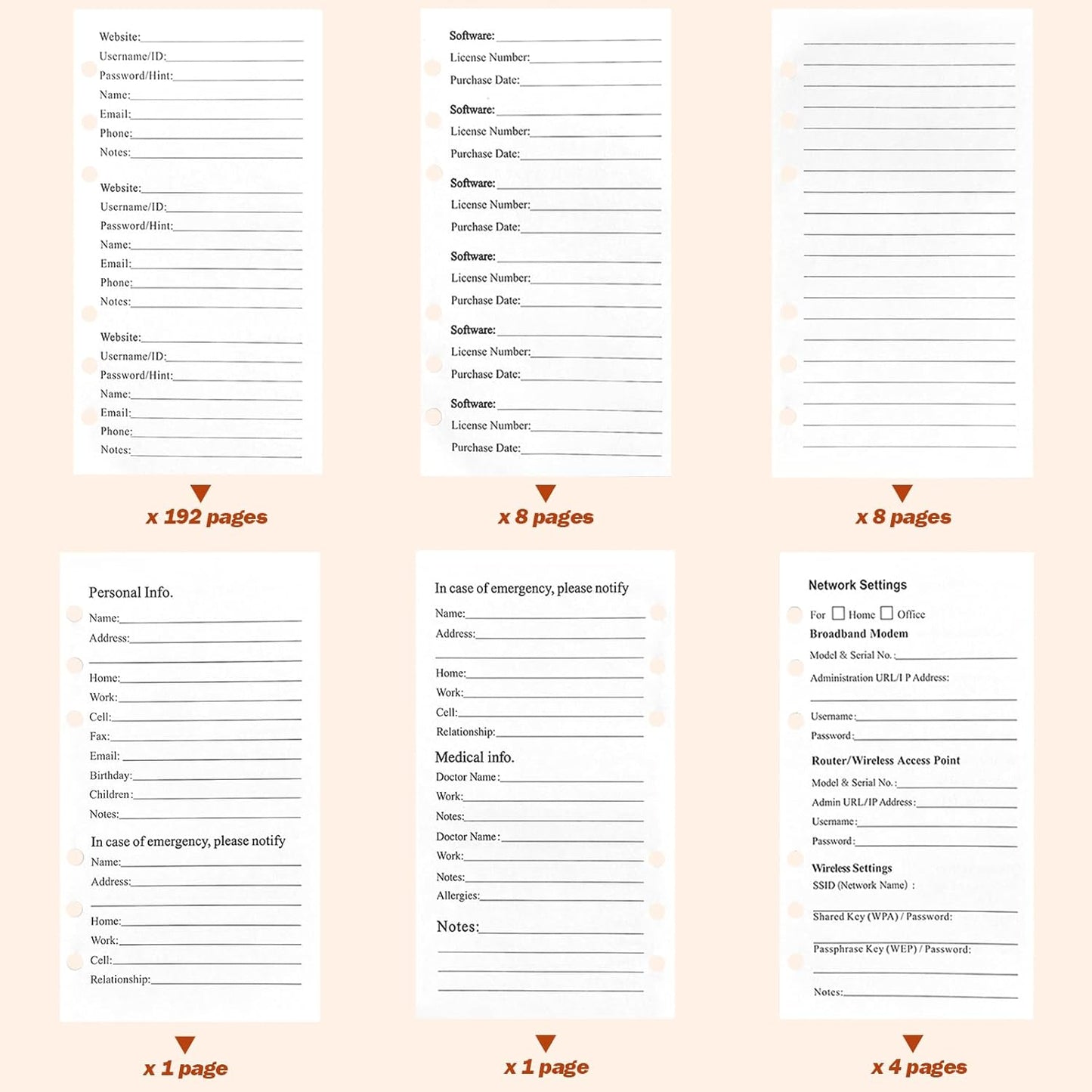 BTSFTOGET Small Password Book with Alphabetical tabs. 316 Pages Lockable Password Keeper Journal Notebook for Computer & Website Logins, RED Leatherette Hardcover, 7.5in x 5.5in