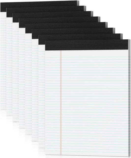 Note Pads 8.5 x 11 Legal Pads 8 Pack Writing Pads Notepads Narrow Ruled Pads of Paper 30 Sheets per Notepad 8.5 x 11'' Legal Note Pad College Ruled Legal Pad Lined Paper for Office Home School