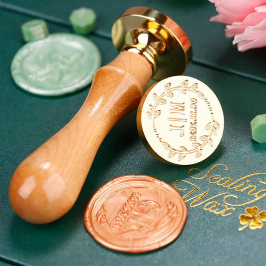 Custom Wax Seal Stamp, Personalized Sealing Wax Stamp with Your Logo Design, Wax Stamp for Wedding Invitations Envelopes Gift Card Gift Wrap Decoration, Handcraft Lovers Gifts