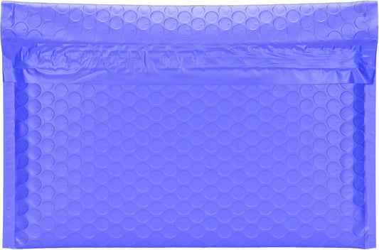 Periwinkle Side-Loading Bubble Mailers 10 x 7 Inches,Self-Seal Padded Mailing Envelopes, Pack of 27