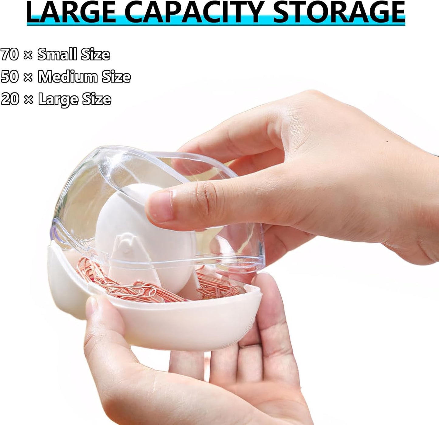 2 Pack Paper Clip Holder,Magnetic Paper Clip Holder for Desk, Non-Slip Stability Design, Unique Magnetic Design for Neatness, Cute Office Supplies for Desk Organizer