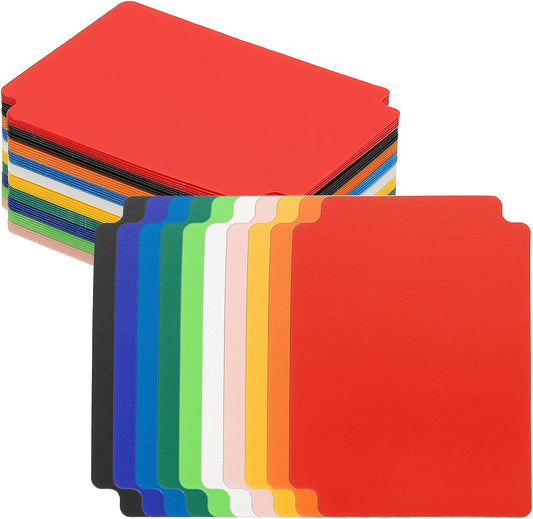 PATIKIL Trading Card Dividers, 50 Pcs Index Card Football Card Sorter Storage Boxes Organizer Tray Accessories for Sports Game Baseball Card, 10 Colors