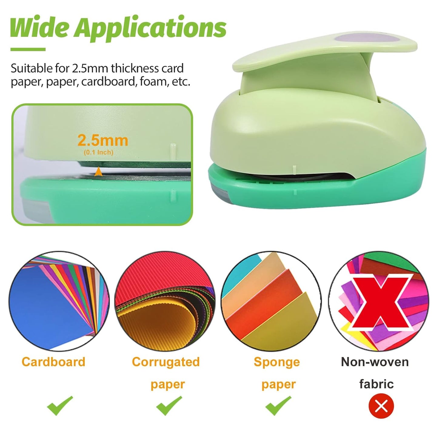 UCEC Circle Punch, 1.75 Inch Hole Punch for Crafting, Scrapbooking, Cards, Arts and Fun Projects - Handmade Paper Craft Circles