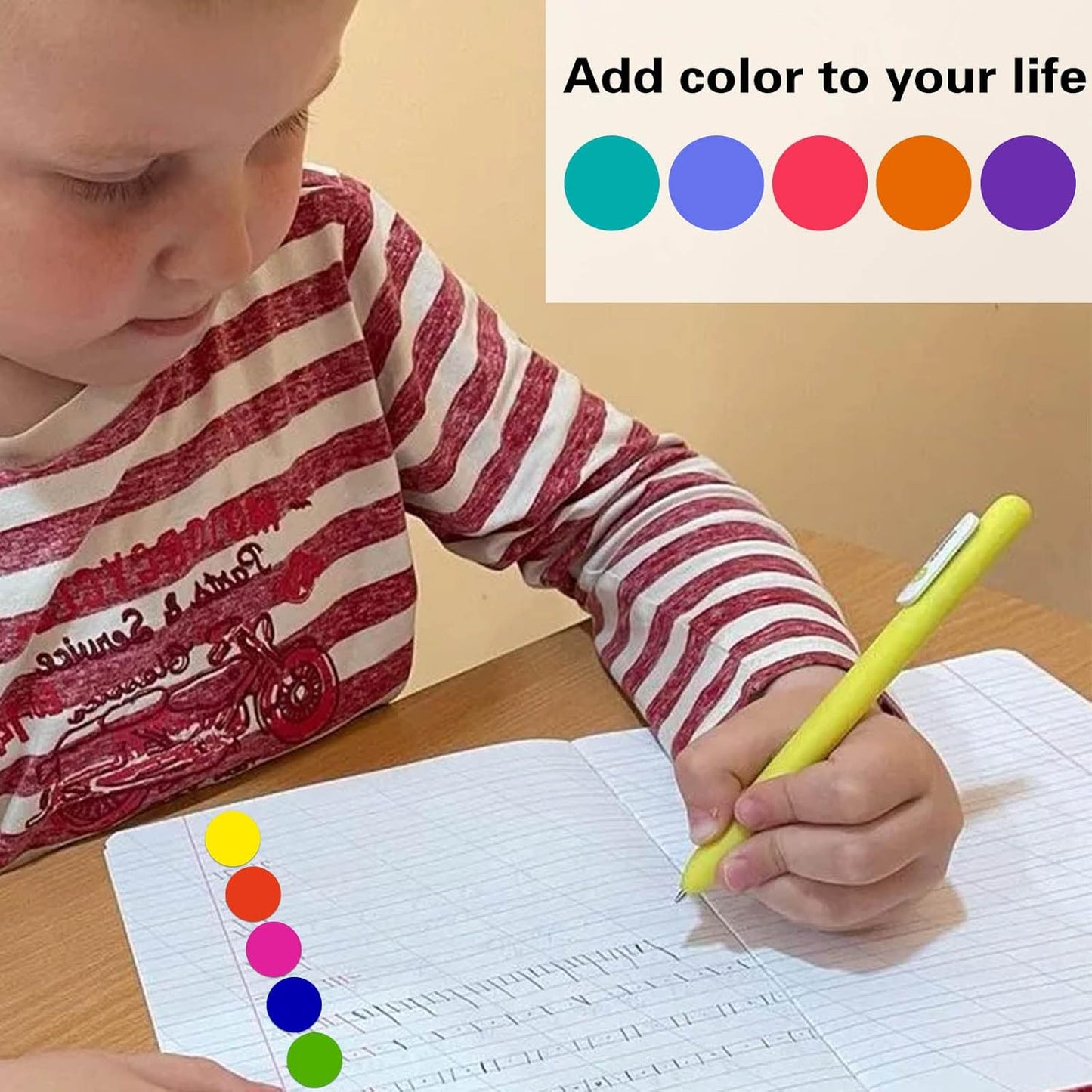 1400 PCS Colored Dot Stickers 1 Inch Round Color Coding Labels Circle Dots Labels Stickers Polka Circle Dot Stickers Label Sticker for Office, Classroom, Papers Etc