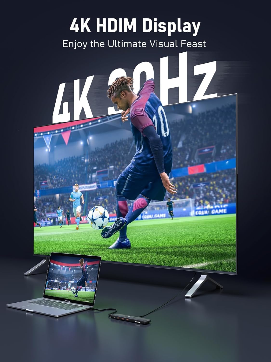 Lemorele USB C Dual Monitor Docking Station for Dell/HP/Lenovo/Surface Laptop, 12 in 1 Triple Display Multiport Hub Adapter w/2 HDMI 4K+VGA+10Gbps 2 USB3.2+2 USB2.0+100W PD+USB C Data+SD/TF+Audio