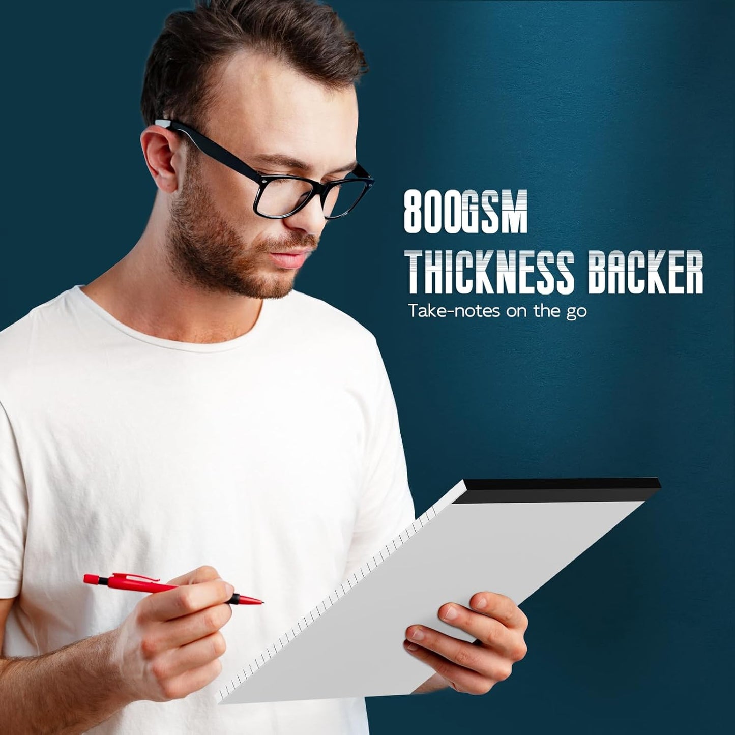 Legal Pads 8.5 x 14 Note Pads, 6 Pack Writing Pads Wide Ruled Notepads, Micro Perforated Notepad, Double-Side Printed Lined Paper Pads 30 Sheets per Notepad, White Legal Pads for Home, Office, School